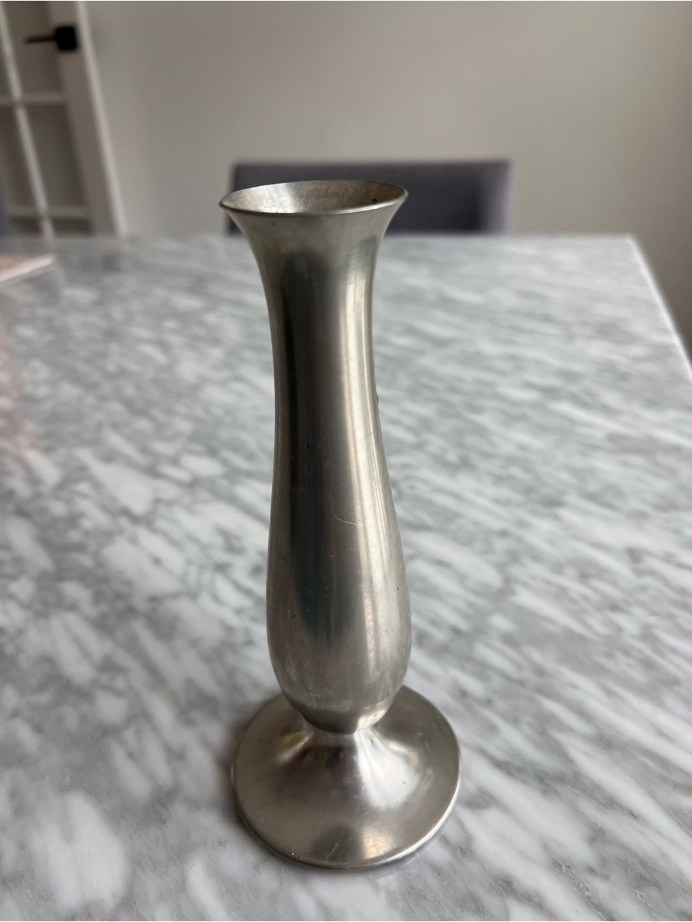 Vintage Pewter Bud Vase - Daalderop Made in Holland